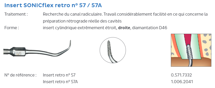 Insert SONICflex N°57A