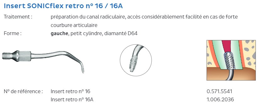 Insert SONICflex N°16A