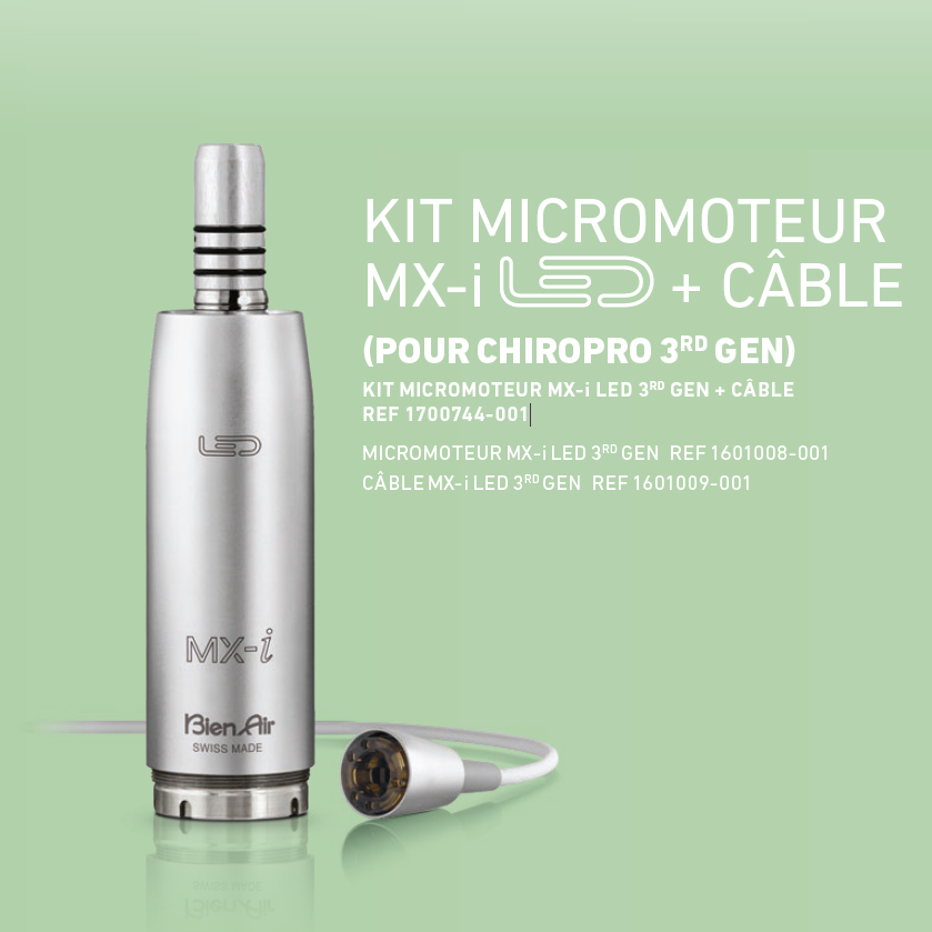 KIT MICROMOTEUR MX-i LED 3RD GEN + CÂBLE