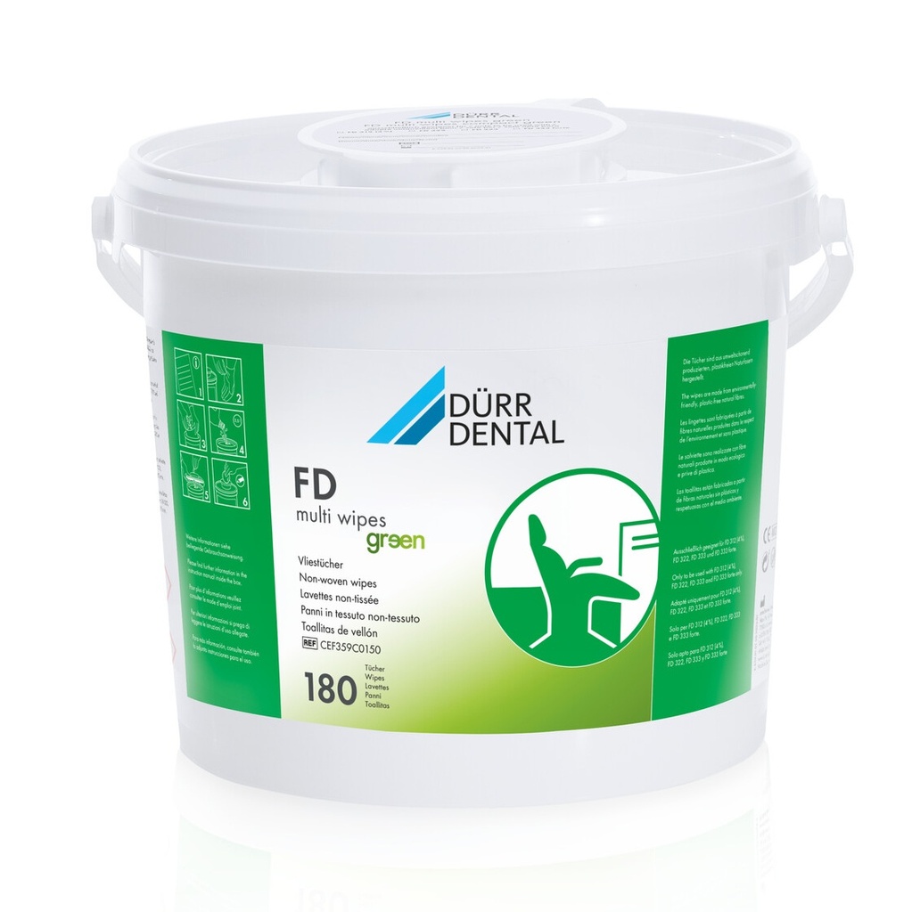 FD multi wipes green Boite de 180 lingettes