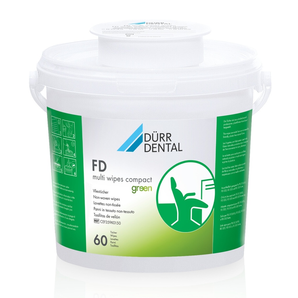 FD multi wipes green Boite de 60 lingettes