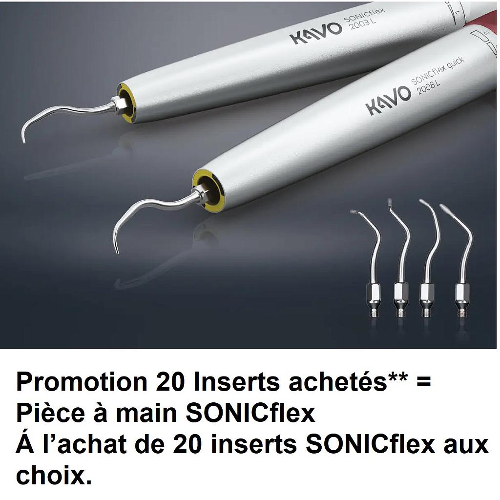 Pack 20 Inserts SONICflex + 1 pièce à main SONICflex