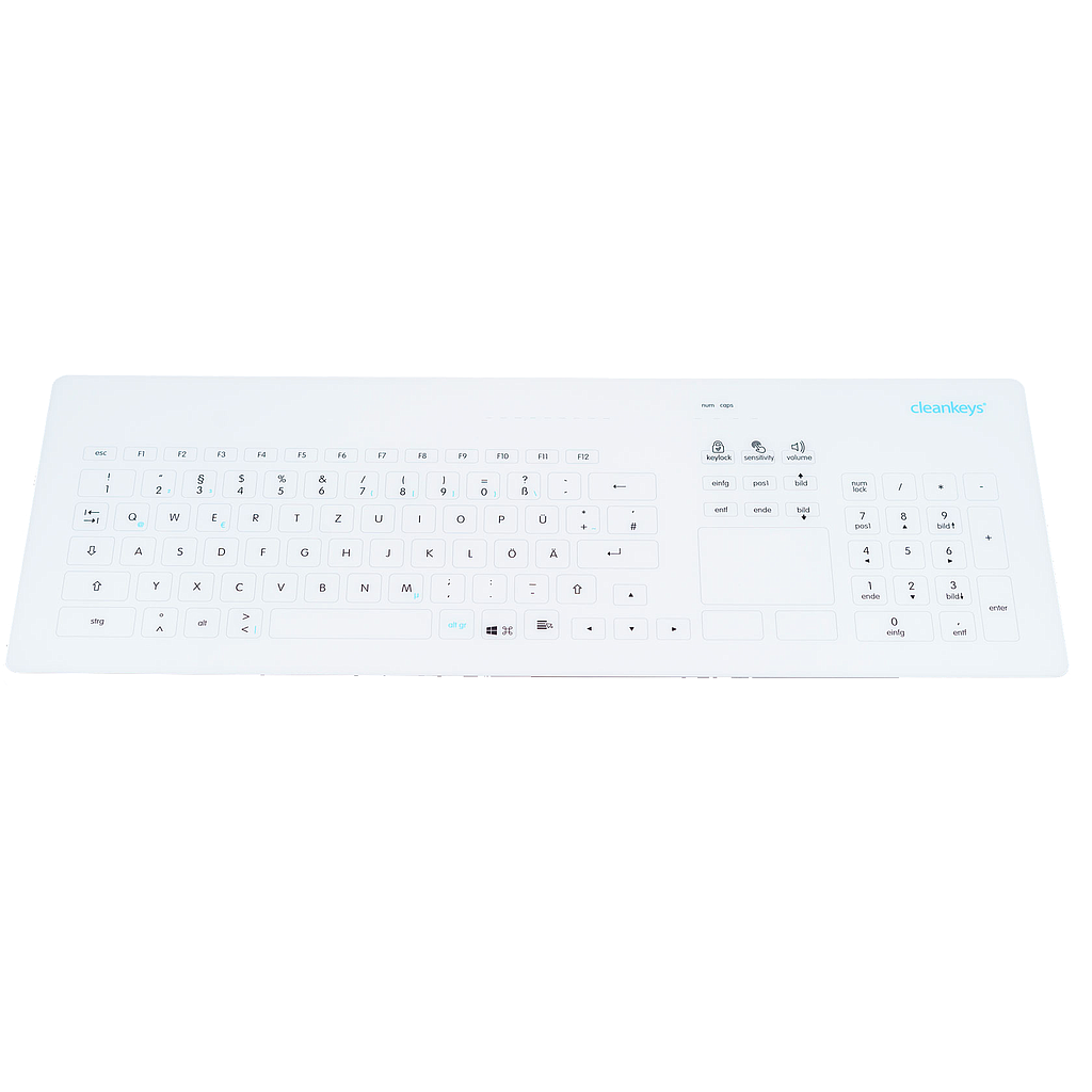 Clavier en verre sans fil Cleankeys CK4