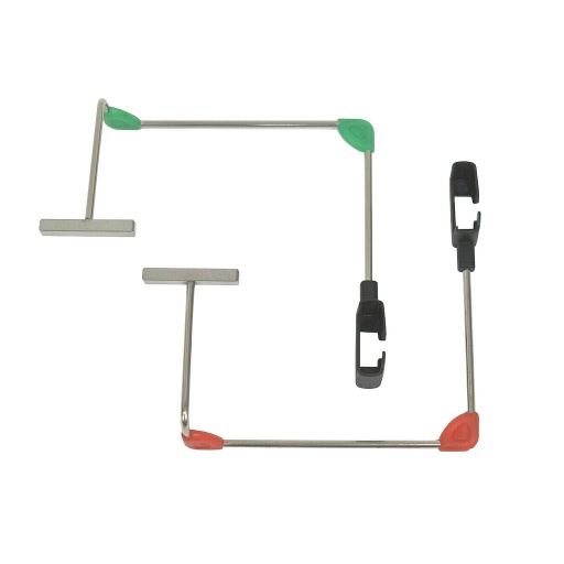 [5156500] Positionneurs CARESTREAM type étrier (x2) pour capteur taille 1, vertical