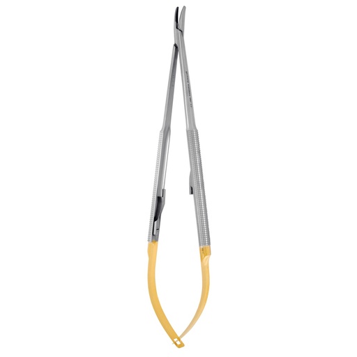 [NH5024RC] Porte-aiguille Castroviejo rond Carb. Tun. courbé 18 cm