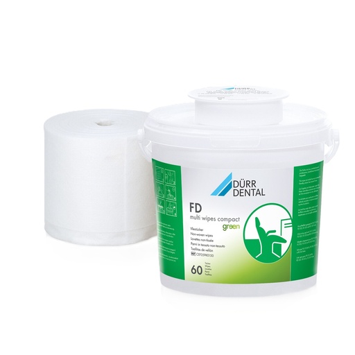 [CEF359K0850] FD multi wipes compact green recharge boite de 60 lingettes